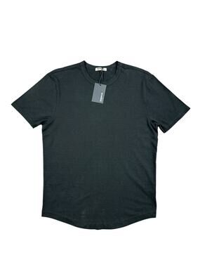 Buck Mason Pima Curved Hem SS Tee Black NWT — Size Medium